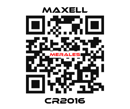 CR2016 MAXELL