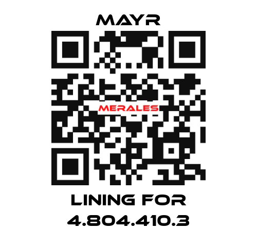 lining for 4.804.410.3 Mayr