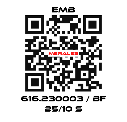 616.230003 / BF 25/10 S Emb