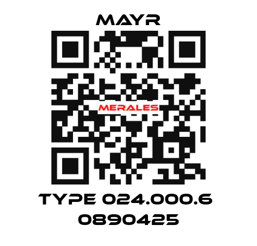 Type 024.000.6  0890425 Mayr