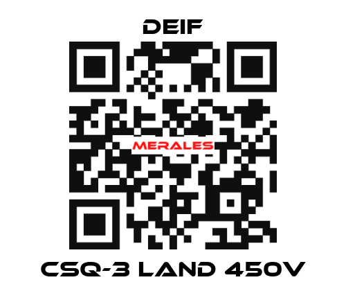 CSQ-3 Land 450V Deif