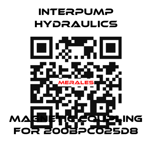 magnetic coupling for 200BPC025D8 Interpump hydraulics