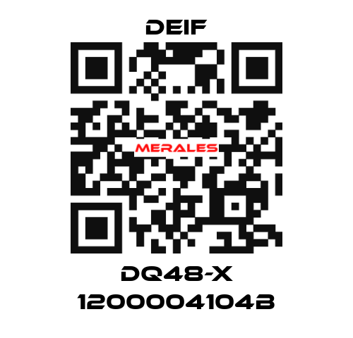 DQ48-X 1200004104B Deif