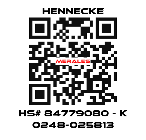 HS# 84779080 - K 0248-025813 Hennecke