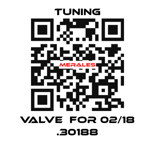 Valve  for 02/18 .30188 Tuning