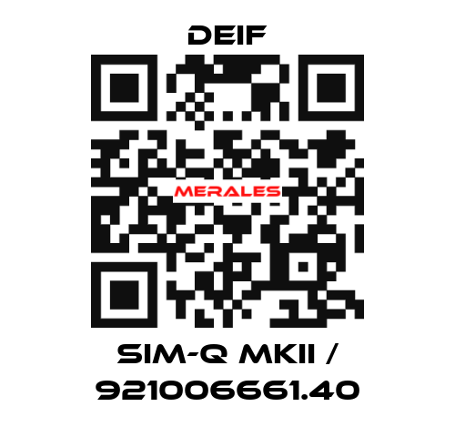 SIM-Q MKII / 921006661.40 Deif