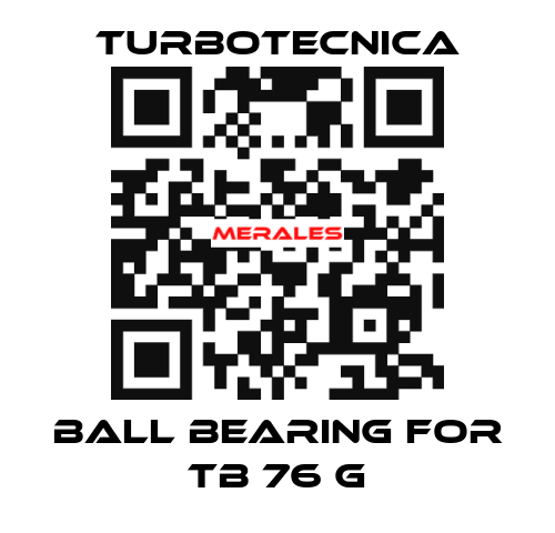 ball bearing for TB 76 G Turbotecnica