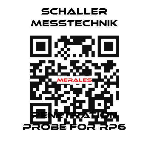 penetration probe for RP6 Schaller Messtechnik