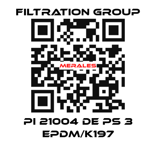 PI 21004 DE PS 3 EPDM/K197 Filtration Group