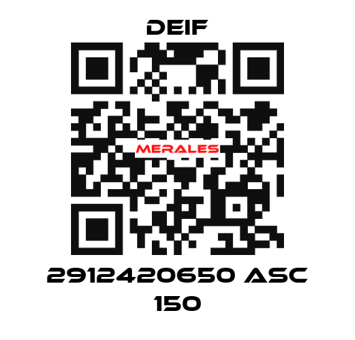 2912420650 ASC 150 Deif