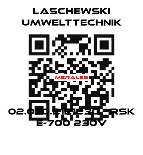 02.070.2121230 - RSK E-700 230V LASCHEWSKI UMWELTTECHNIK