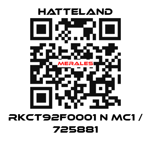 RKCT92F0001 N MC1 / 725881 HATTELAND