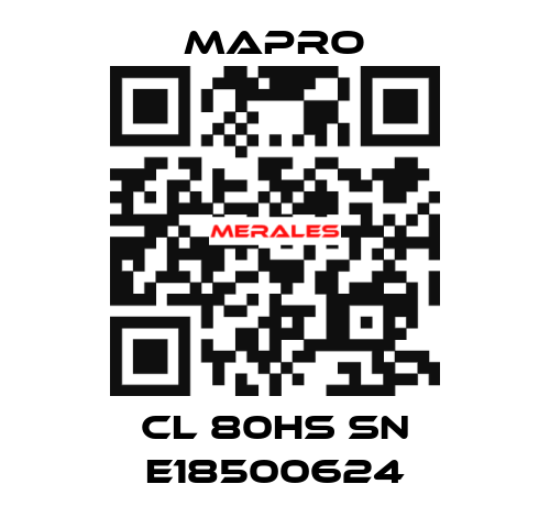 CL 80HS SN E18500624 Mapro