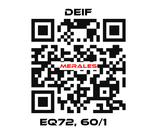 EQ72, 60/1 А Deif