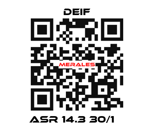 ASR 14.3 30/1 А Deif