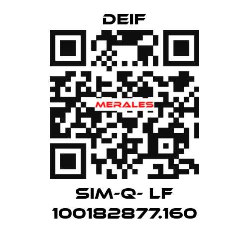 SIM-Q- LF 100182877.160 Deif