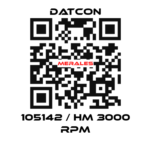 105142 / HM 3000 RPM Datcon