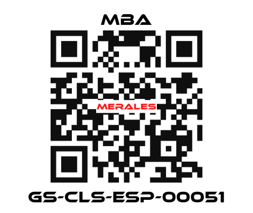 GS-CLS-ESP-00051 MBA