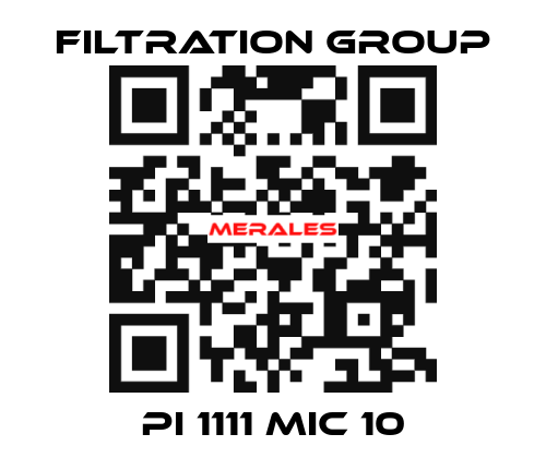 PI 1111 MIC 10 Filtration Group