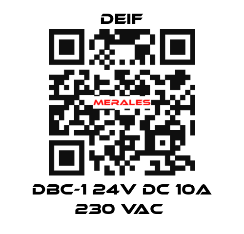 DBC-1 24V DC 10A 230 VAC  Deif