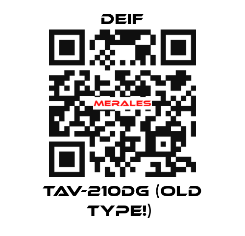 TAV-210DG (old type!)  Deif