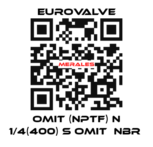 Omit (NPTF) N 1/4(400) S Omit  NBR  Eurovalve