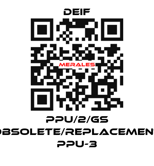 PPU/2/GS obsolete/replacement PPU-3 Deif