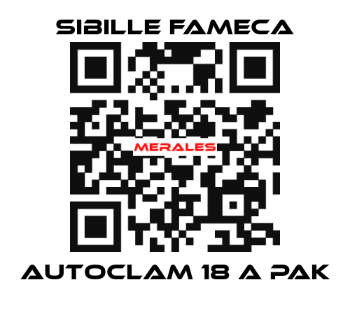 Autoclam 18 A PAK  Sibille Fameca