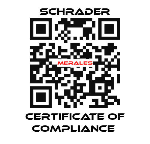 Certificate of Compliance  Schrader