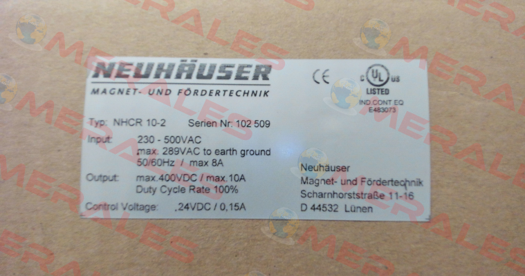 NHCR10-2 Neuhauser