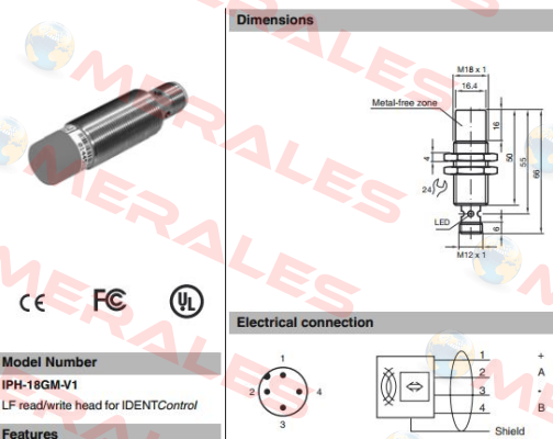 p/n: 121115, Type: IPH-18GM-V1 Pepperl-Fuchs
