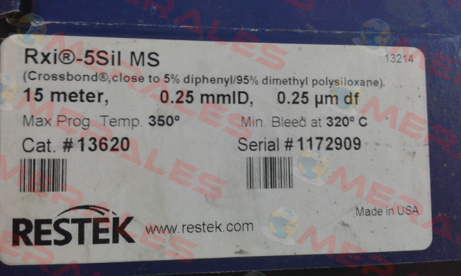 SERIAL:1172909   CAT#13620  RESTEK