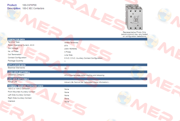 100-C97KF00 Allen Bradley (Rockwell)