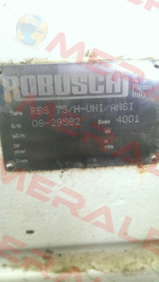 Overhaul Kit For RBS 75/H-UNI/ANSI  Robuschi