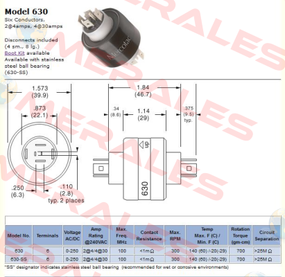 Model 630 Mercotac