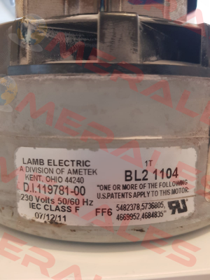 119781-00 OEM Lamb Electric