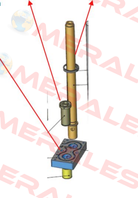 distributor, intermediate bushing and complete nozzle body + 2 x heating in the distributor RUNIPSYS