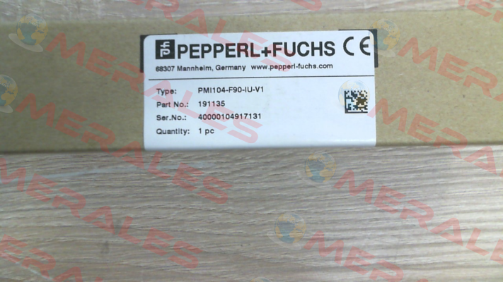 p/n: 191135, Type: PMI104-F90-IU-V1 Pepperl-Fuchs