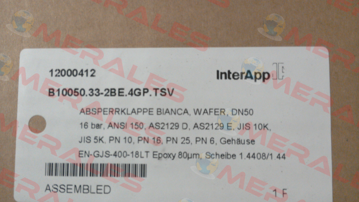 B10050.33-2BE.4GP.TSV InterApp