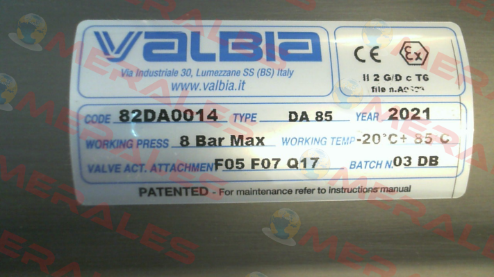 DA85 Valbia