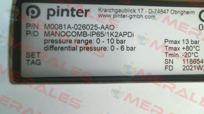 MANOCOMB-IP65/1K2APDi Pinter