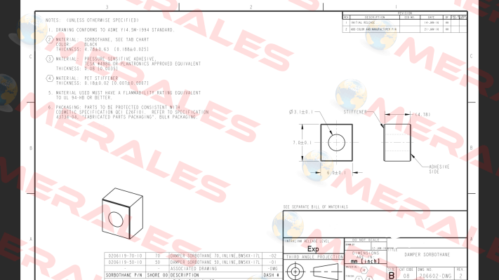 0206119-70-10-CUSTOM1  Sorbothane