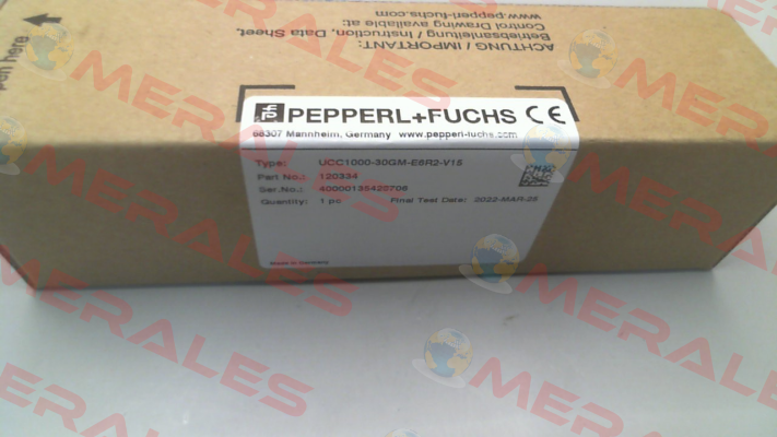 p/n: 120334, Type: UCC1000-30GM-E6R2-V15 Pepperl-Fuchs