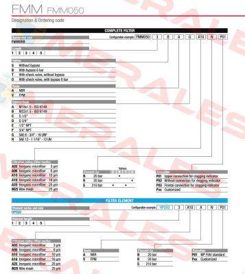 FMM-050-1-B-A-D-A10-N-P03 MP Filtri