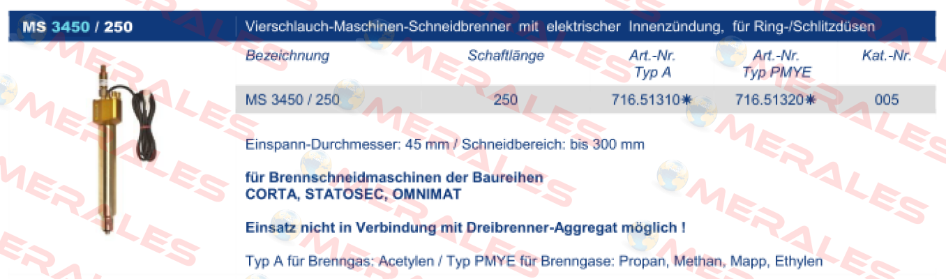 MS 3450/250-PMY Messer