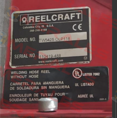 TW5425 OLP Reelcraft