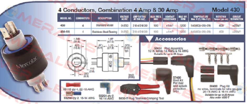 LM04-04300-00 Typ 430  Mercotac