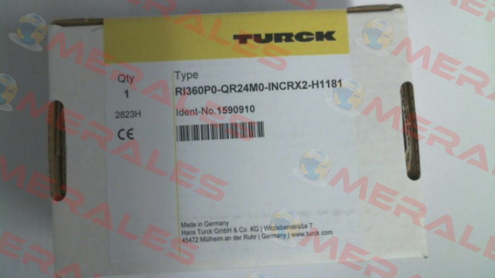 p/n: 1590910, Type: RI360P0-QR24M0-INCRX2-H1181 Turck