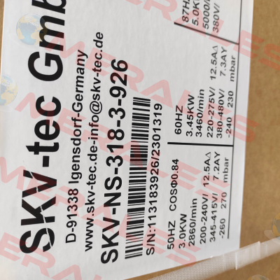 SKV-NS-318-3-926 SKV-tec