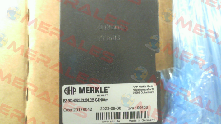 BZ 500.40/25.33.201.025 G4.N40.m Merkle